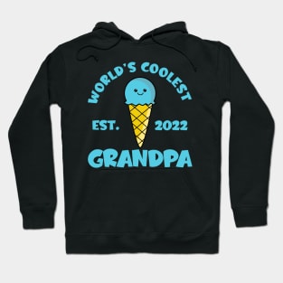 World's Coolest Grandpa Est. 2022 Kawaii Ice Cream Hoodie